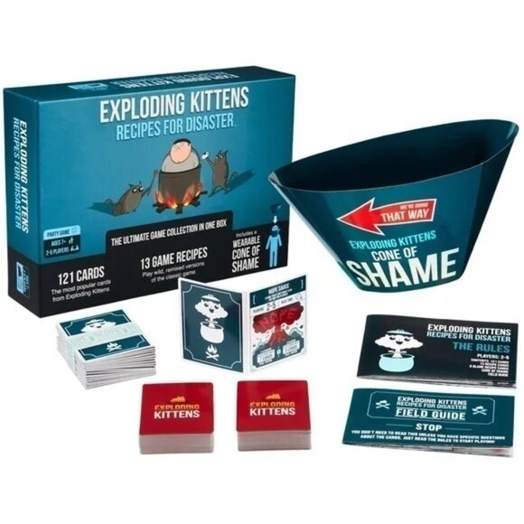 NEW Exploding Kittens Recipes for Disaster - Deluxe Game Set - Family Game - Picture 1 of 5